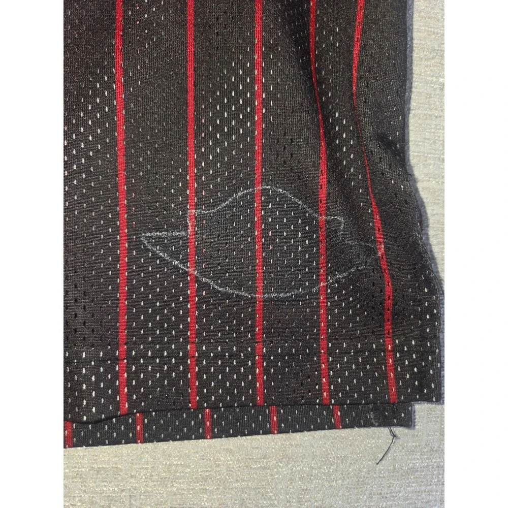 Vintage Jordan Brand #23 Pinstripe Basketball Jersey Black Red Size Youth Small